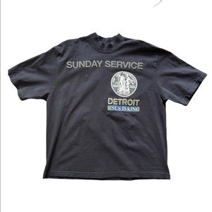 Kanye West Jesus Is King Detriot Sunday Service Tee